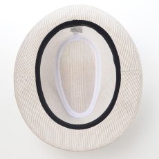 画像5: SLUB BORDER HAT（スラブボーダー ハット） SE192 ベージュ (5)