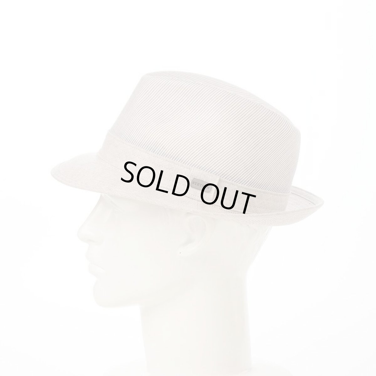 画像7: SLUB BORDER HAT（スラブボーダー ハット） SE192 ベージュ (7)