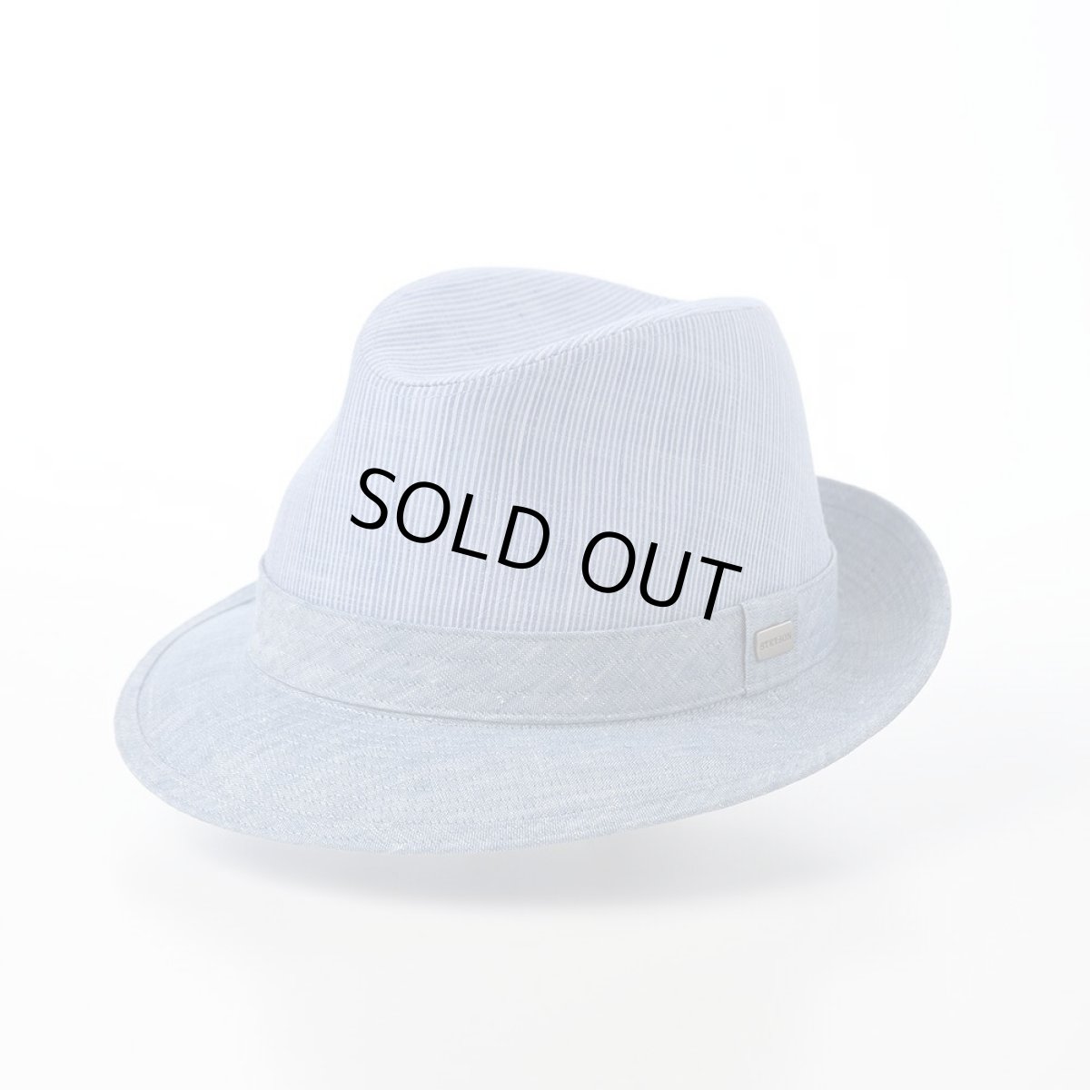 画像1: SLUB BORDER HAT（スラブボーダー ハット）SE192 ブルー (1)
