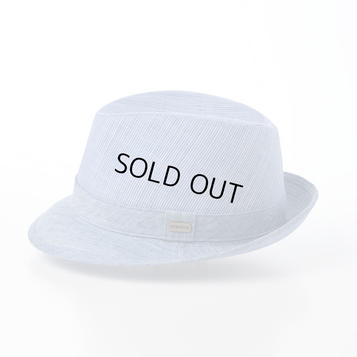 画像2: SLUB BORDER HAT（スラブボーダー ハット）SE192 ブルー (2)