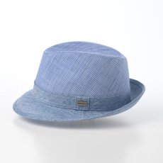 画像2: SLUB BORDER HAT（スラブボーダー ハット）SE192 ブルー (2)