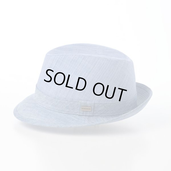 SLUB BORDER HAT（スラブボーダー ハット）SE192 ブルー