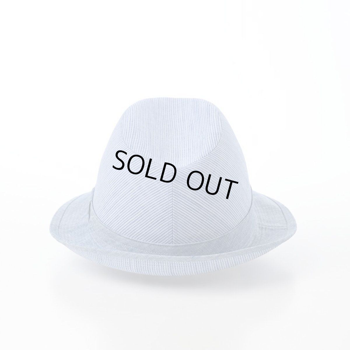 画像3: SLUB BORDER HAT（スラブボーダー ハット）SE192 ブルー (3)