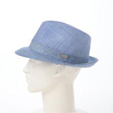 画像7: SLUB BORDER HAT（スラブボーダー ハット）SE192 ブルー (7)