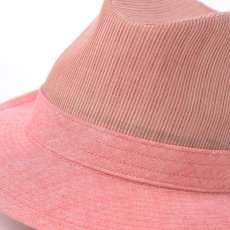 画像4: SLUB BORDER HAT（スラブボーダー ハット）SE192 コーラル (4)