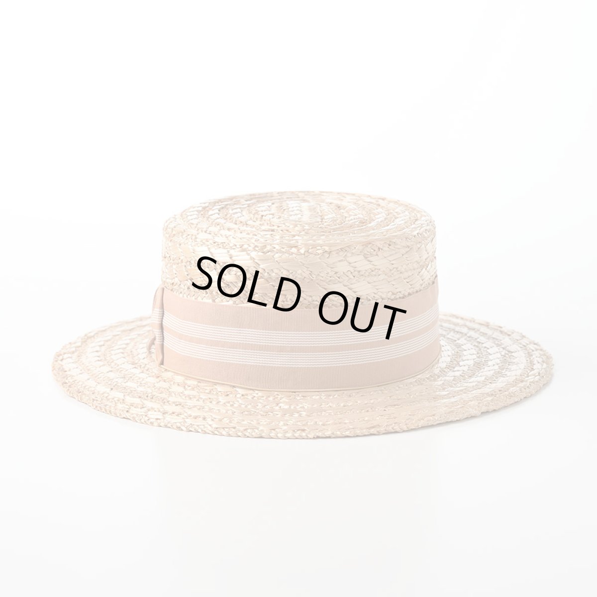 画像3: 花麦カンカン帽 Flamingo SE659 ベージュストライプ (3)