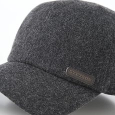 画像3: EAR MUFF WOOL CAP（イヤーマフウールキャップ）SE672 チャコールグレー (3)