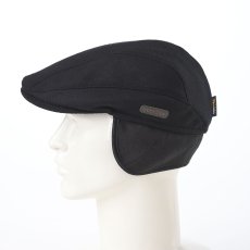 画像7: EAR MUFF WOOL HUNTING（イヤーマフウールハンチング）SE673 ブラック (7)