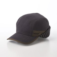 画像1: EAR FLAP CAP（イヤーフラップキャップ）SE679 ブラック (1)