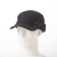 画像6: EAR FLAP CAP（イヤーフラップキャップ）SE679 ブラック (6)