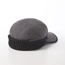 画像2: EAR FLAP CAP（イヤーフラップキャップ）SE679 チャコールグレー (2)