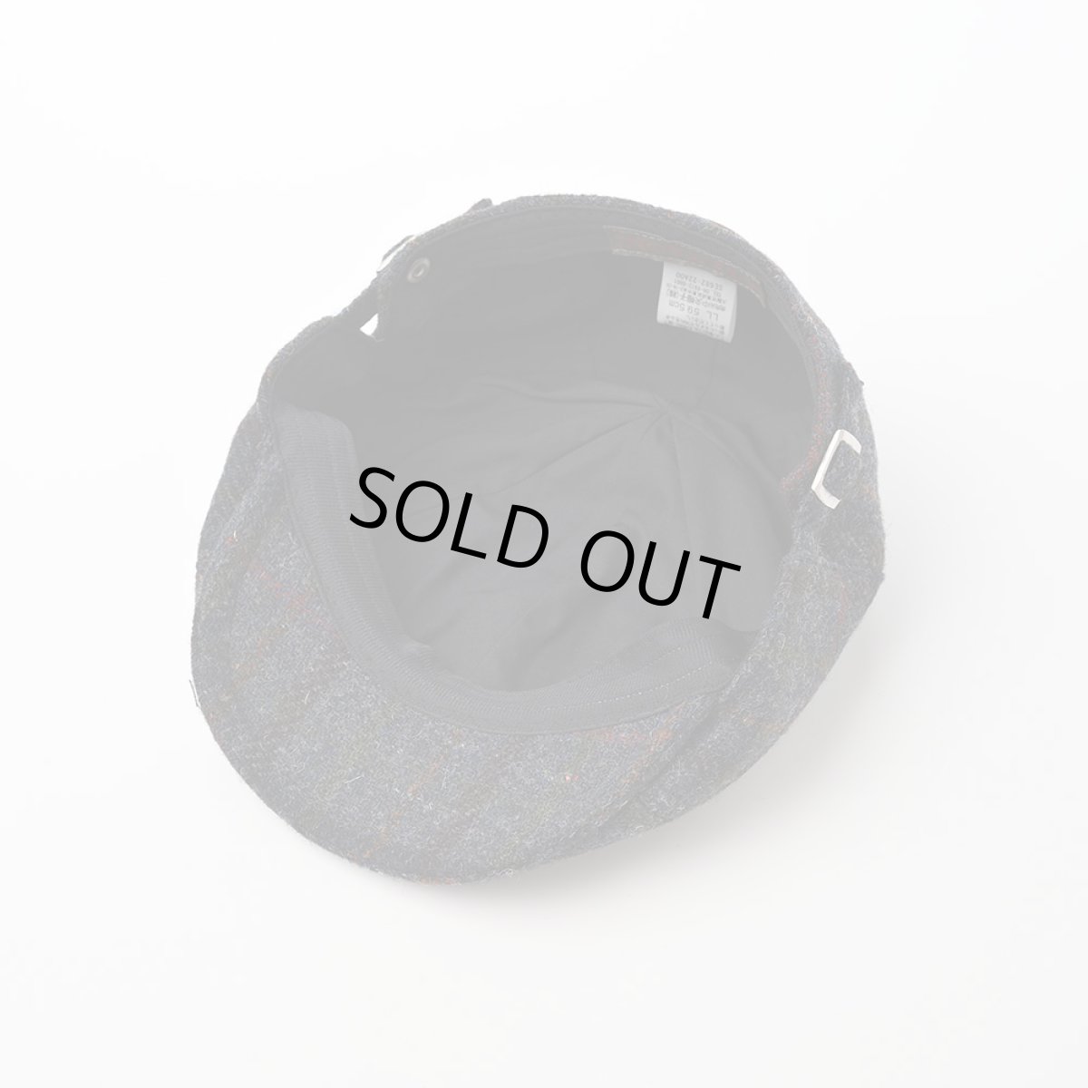 画像4: HARRIS TWEED HUNTING（ハリスツイード ハンチング）SE682 ネイビー (4)