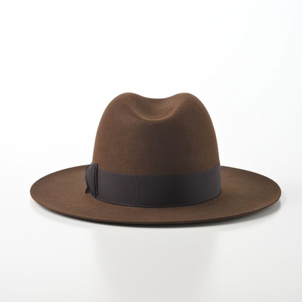ステットソンMANHATTAN マンハッタン ワイドブリム　ダークグレー59CM MANHATTAN WideBrim（マンハッタン ワイドブリム）SE687 ブラウン
