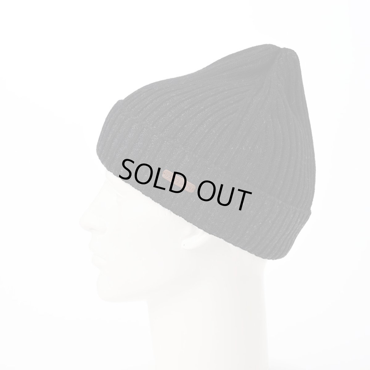 画像2: LAMBS WOOL KNIT WATCH（ラムウール ニットワッチ）SE693 ブラック (2)