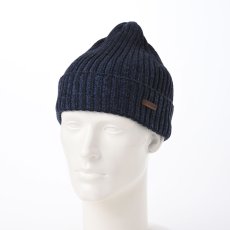 画像1: LAMBS WOOL KNIT WATCH（ラムウール ニットワッチ）SE693 ネイビー (1)