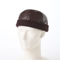 画像5: LEATHER ROLL CAP（レザー ロールキャップ）SE694 ブラウン (5)