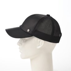 画像6: WASHABLE LEATHER CAP（ウォッシャブル レザー キャップ）SE709 ブラック (6)