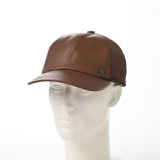 画像5: WASHABLE LEATHER CAP（ウォッシャブル レザー キャップ）SE709 ブラウン (5)