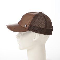 画像6: WASHABLE LEATHER CAP（ウォッシャブル レザー キャップ）SE709 ブラウン (6)