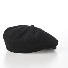 画像2: LINEN CASQUETTE（リネンキャスケット）SE721 ブラック (2)