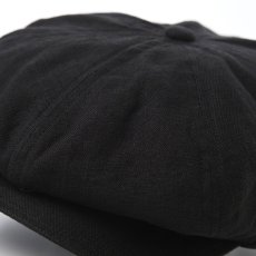 画像3: LINEN CASQUETTE（リネンキャスケット）SE721 ブラック (3)