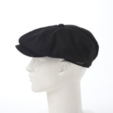 画像6: LINEN CASQUETTE（リネンキャスケット）SE721 ブラック (6)