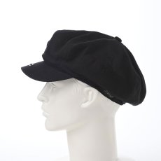 画像7: LINEN CASQUETTE（リネンキャスケット）SE721 ブラック (7)