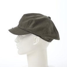 画像7: LINEN CASQUETTE（リネンキャスケット）SE721 カーキ (7)