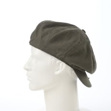 画像8: LINEN CASQUETTE（リネンキャスケット）SE721 カーキ (8)