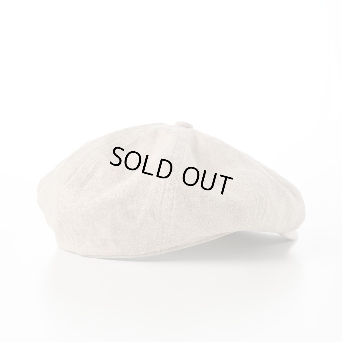 画像2: LINEN CASQUETTE（リネンキャスケット）SE721 ナチュラル (2)