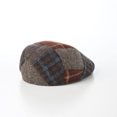 画像2: HARRIS TWEED PATCHWORK HUNTING（ハリスツイード パッチワーク ハンチング）SE737 ブラウン (2)