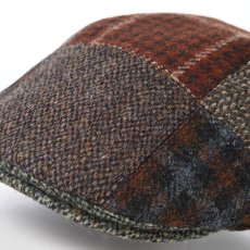 画像3: HARRIS TWEED PATCHWORK HUNTING（ハリスツイード パッチワーク ハンチング）SE737 ブラウン (3)