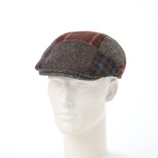 画像5: HARRIS TWEED PATCHWORK HUNTING（ハリスツイード パッチワーク ハンチング）SE737 ブラウン (5)