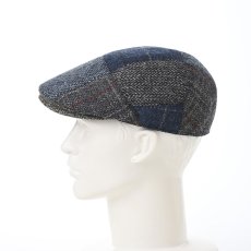 画像6: HARRIS TWEED PATCHWORK HUNTING（ハリスツイード パッチワーク ハンチング）SE737 ネイビー (6)