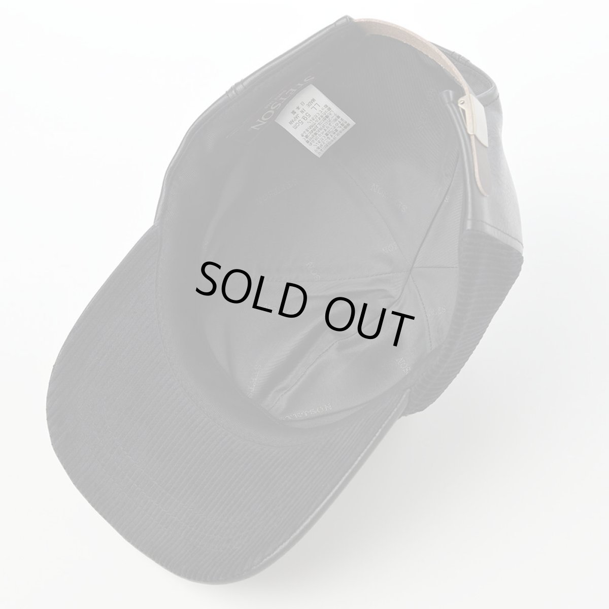 画像4: LEATHER PATCHWORK CAP(レザー パッチワーク キャップ) SE739 ブラック (4)
