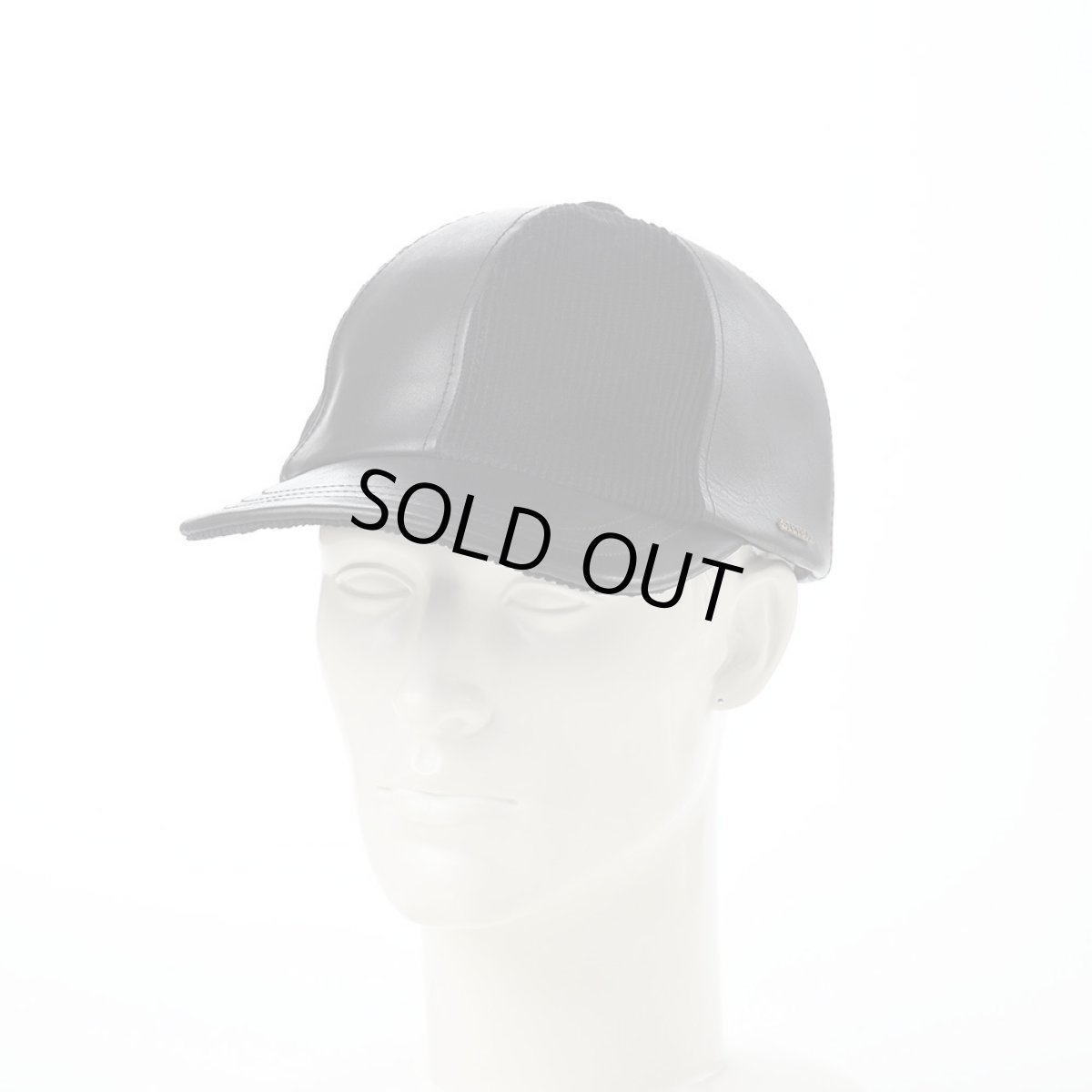 画像5: LEATHER PATCHWORK CAP(レザー パッチワーク キャップ) SE739 ブラック (5)