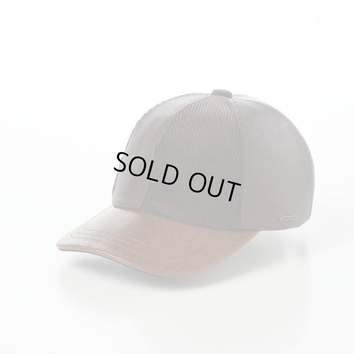 画像1: LEATHER PATCHWORK CAP（レザー パッチワーク キャップ） SE739 ブラウン (1)