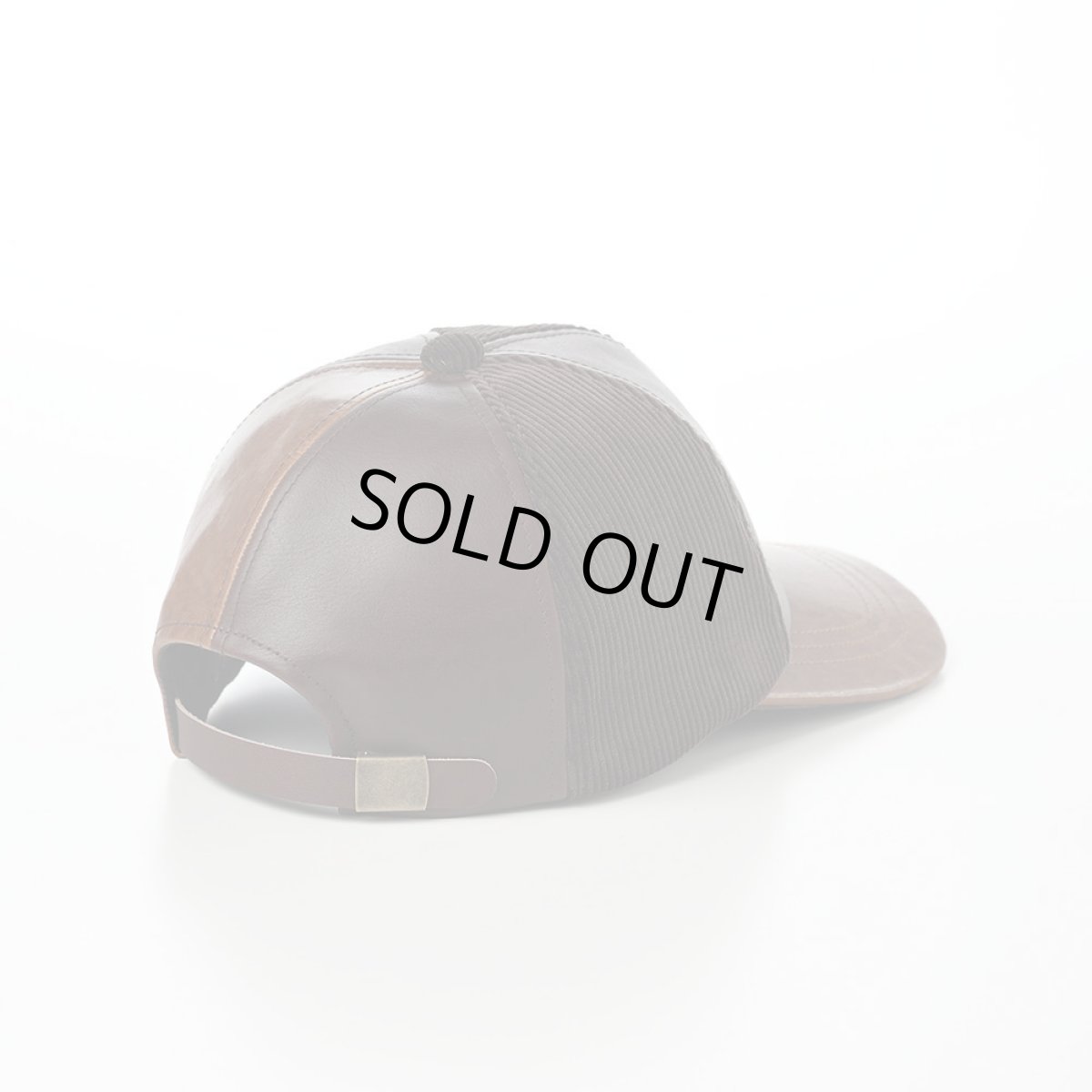 画像2: LEATHER PATCHWORK CAP（レザー パッチワーク キャップ） SE739 ブラウン (2)