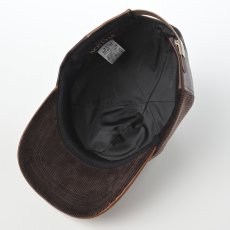 画像4: LEATHER PATCHWORK CAP（レザー パッチワーク キャップ） SE739 ブラウン (4)