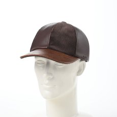 画像5: LEATHER PATCHWORK CAP（レザー パッチワーク キャップ） SE739 ブラウン (5)