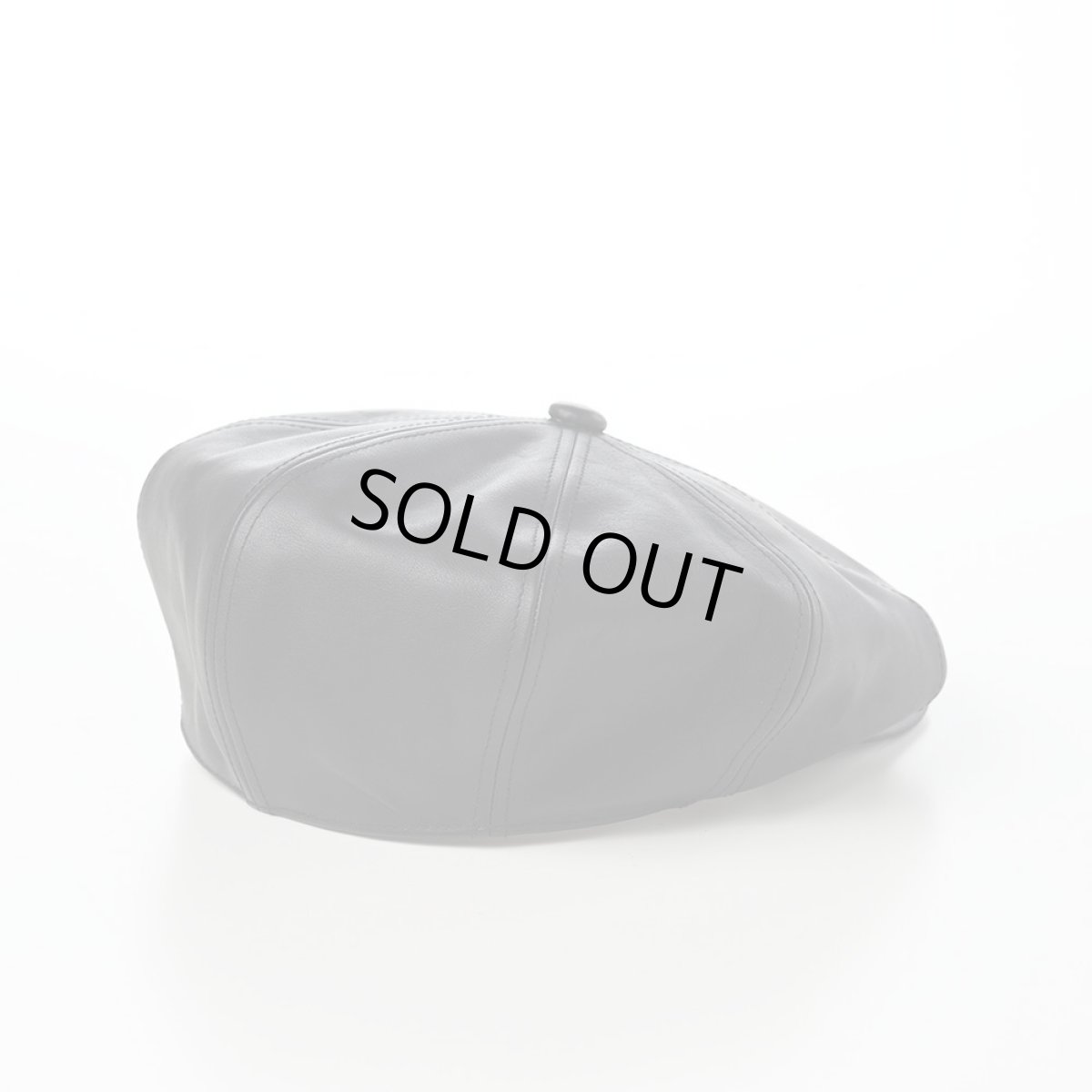 画像2: LEATHER CASQUETTE（レザーキャスケット） SE740 ブラック (2)