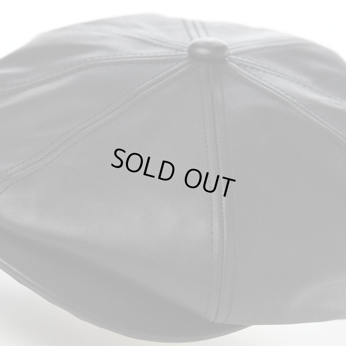 画像3: LEATHER CASQUETTE（レザーキャスケット） SE740 ブラック (3)