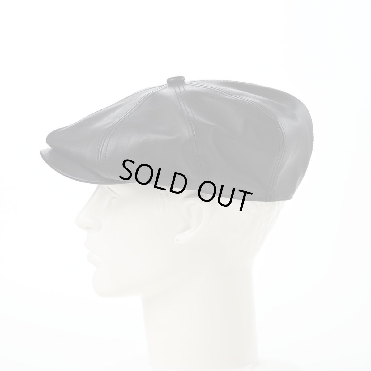 画像6: LEATHER CASQUETTE（レザーキャスケット） SE740 ブラック (6)