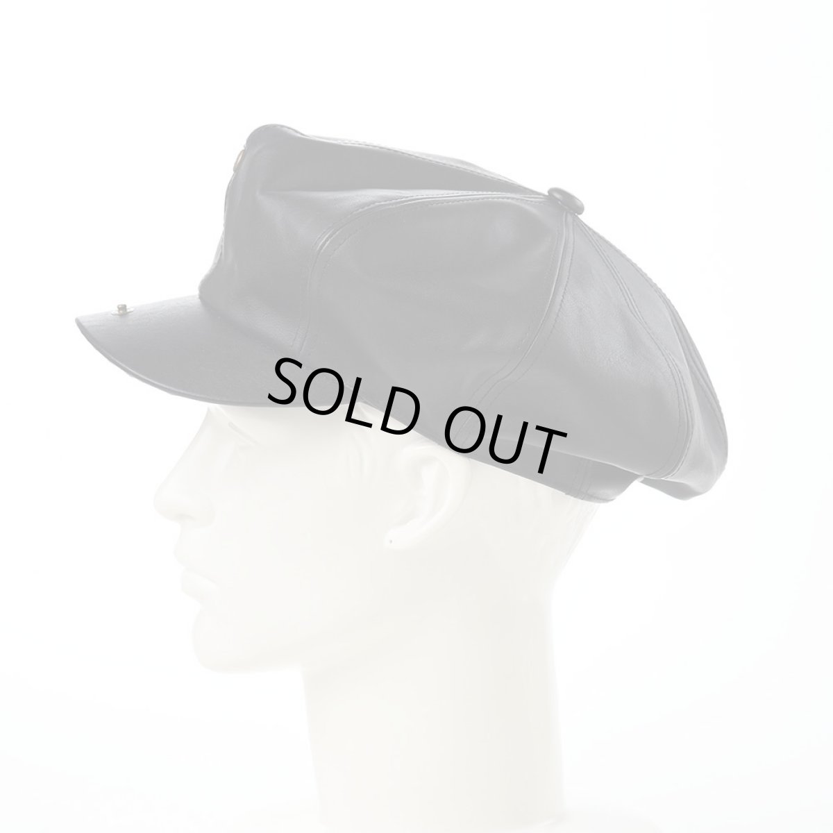 画像7: LEATHER CASQUETTE（レザーキャスケット） SE740 ブラック (7)