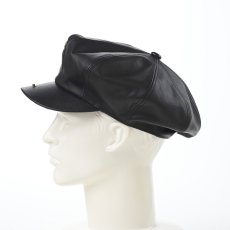 画像7: LEATHER CASQUETTE（レザーキャスケット） SE740 ブラック (7)