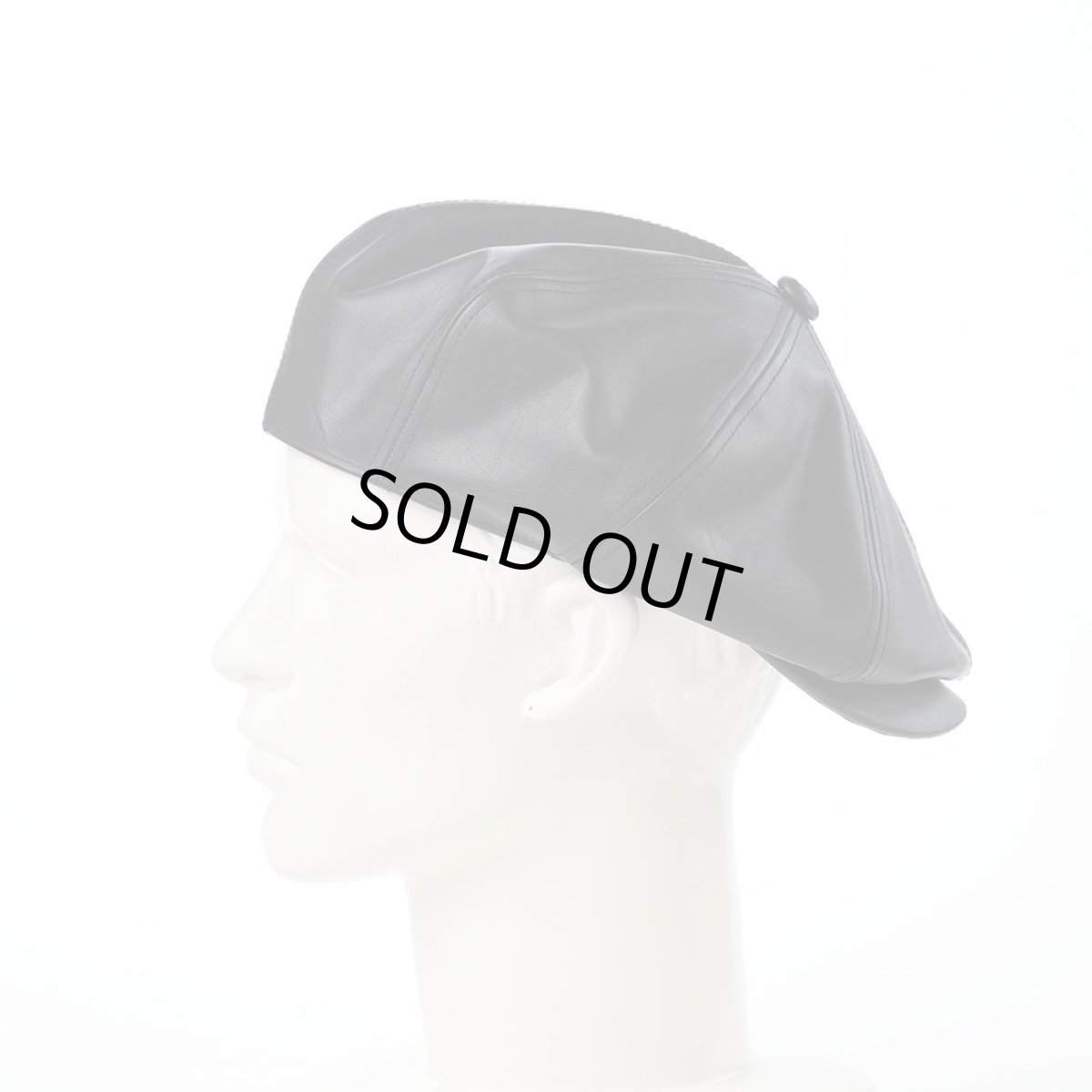 画像8: LEATHER CASQUETTE（レザーキャスケット） SE740 ブラック (8)