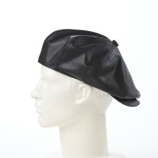 画像8: LEATHER CASQUETTE（レザーキャスケット） SE740 ブラック (8)