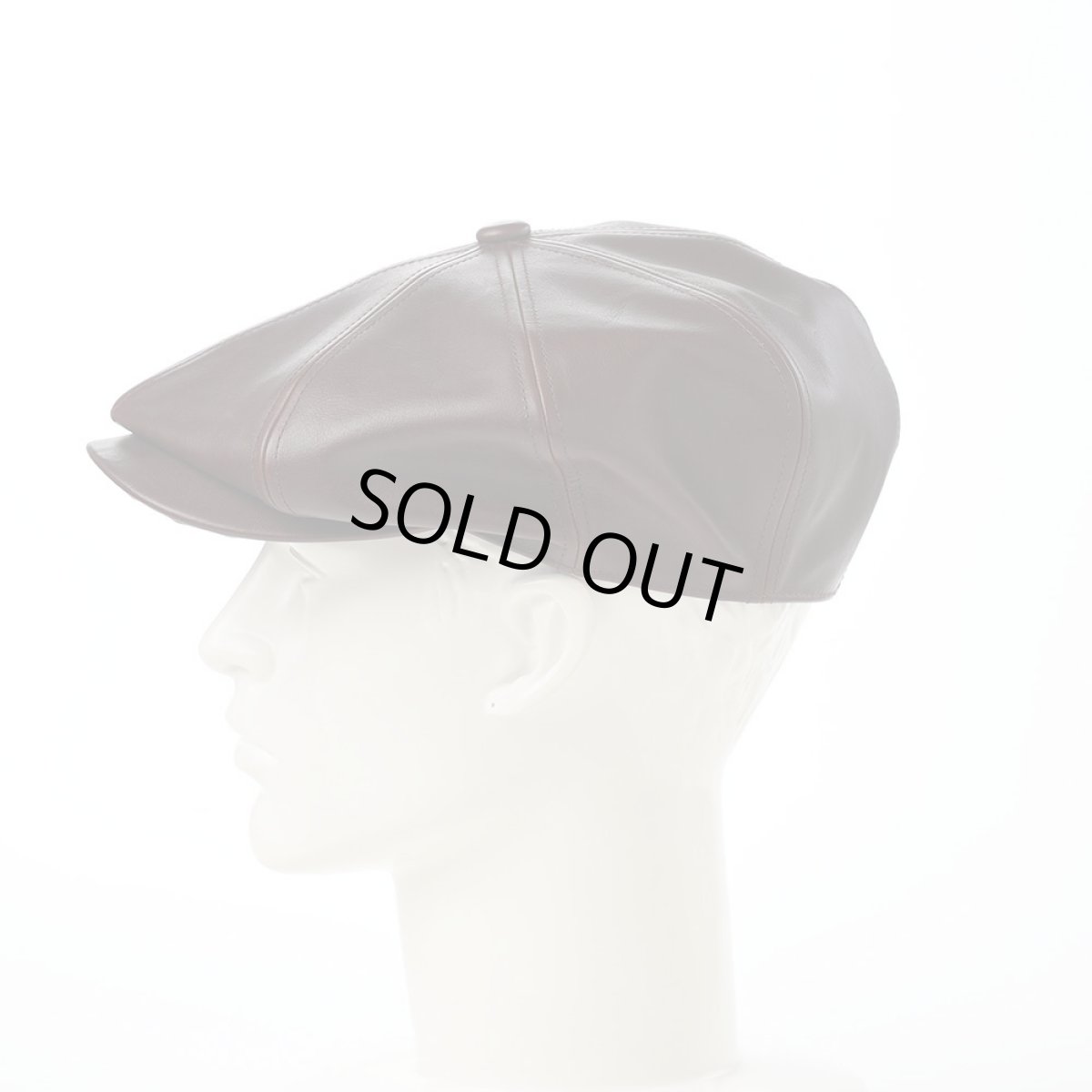 画像6: LEATHER CASQUETTE（レザーキャスケット） SE740 ブラウン (6)