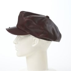 画像7: LEATHER CASQUETTE（レザーキャスケット） SE740 ブラウン (7)