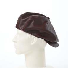 画像8: LEATHER CASQUETTE（レザーキャスケット） SE740 ブラウン (8)